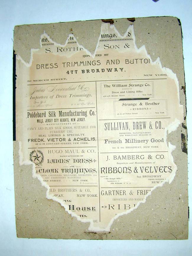 A RARE and Specially produced 'World's Columbian Exposition' Advertisement Broadside for 'The National Whalebone Company' circa 1892-1893. — image 3