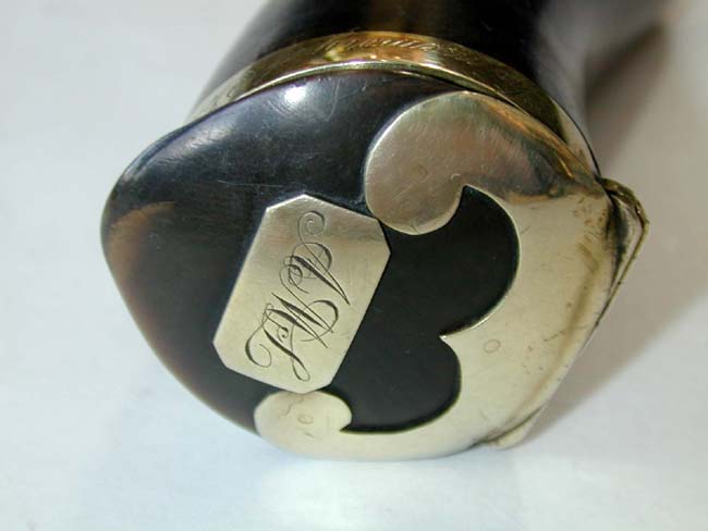A 19th century Scottish Horn Snuff Mull dated 1838 with Inscription — image 2