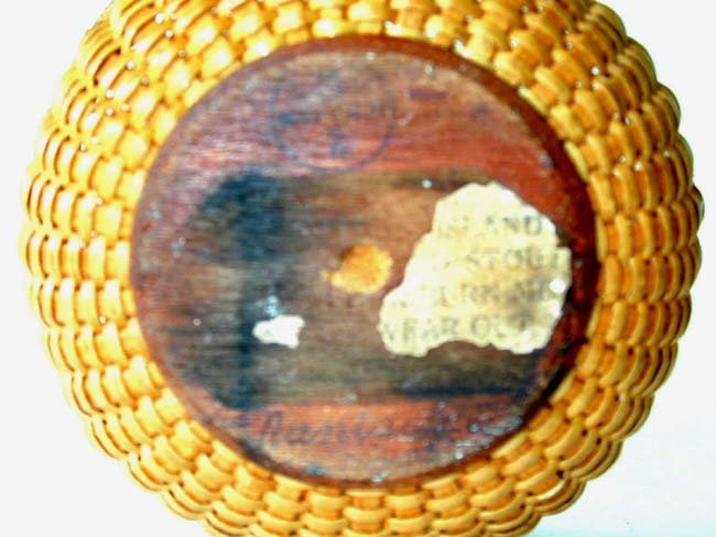 A Diminutive Nantucket Swing Handled Basket by S.P. Boyer circa 1940-1950. — image 2