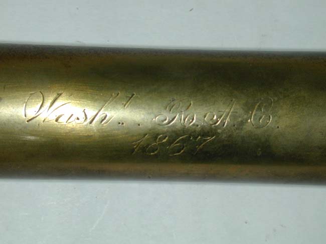 A Civil War Era Brass Map Case Inscribed 'Washington Regiment, A Company, 1867' — image 2