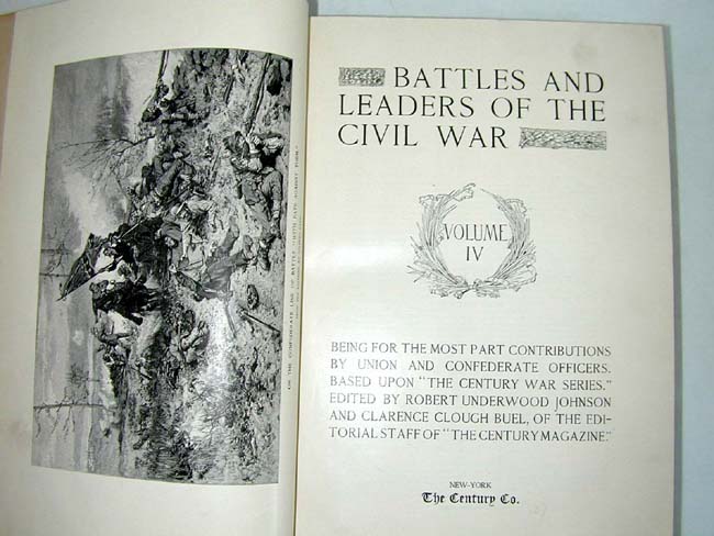 'Battles and Leaders of the Civil War' (4 vols) Published by The Century Company, N.Y., 1887 — image 4