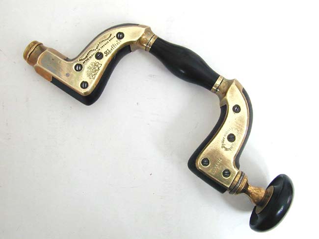 A Fine late 19th century Brass-Mounted Ebony "SHEFFIELD" Brace circa 1880
