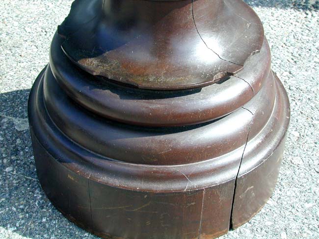 An Early 20th century Compass Binnacle Mounted on a Mahogany Base — image 3