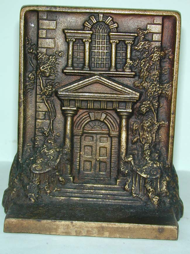 A Fine Pair of Bradley & Hubbard Antique Bookends depicting Mt. Pleasant and Bramshill, circa 1920 — image 3