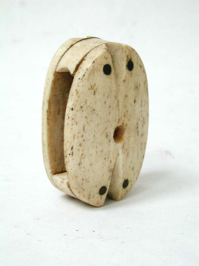 A 19th century Sailor-Made Whalebone Ship's Block — image 2