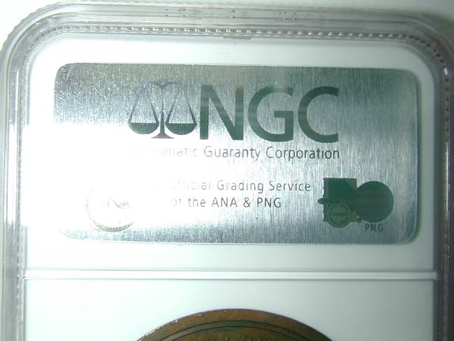 A RARE U.S. Mint Striking  of the WASHINGTON Sansom Medal circa 1859-1870 NGC graded MS-64 — image 3