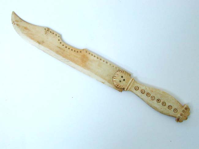 A 19th c. Carved Bone Letter Opener