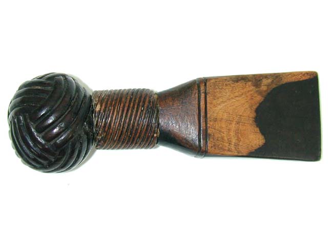 A Beautiful 19th century Sailor-Made Lignum Vitae Seam Rubber