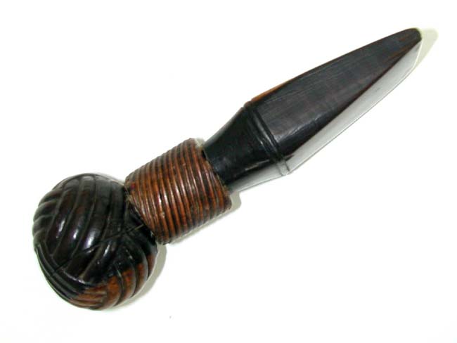 A Beautiful 19th century Sailor-Made Lignum Vitae Seam Rubber — image 2