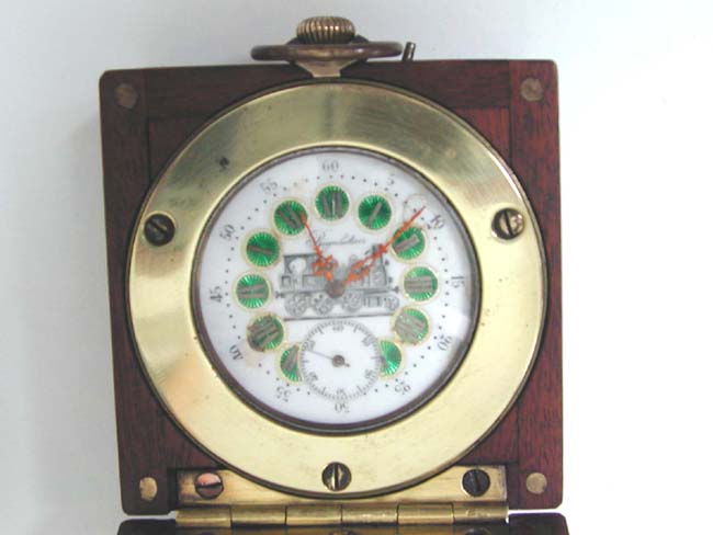 A Wonderful late 19th century French Railroad 'Stationmaster's' two day Chronometer