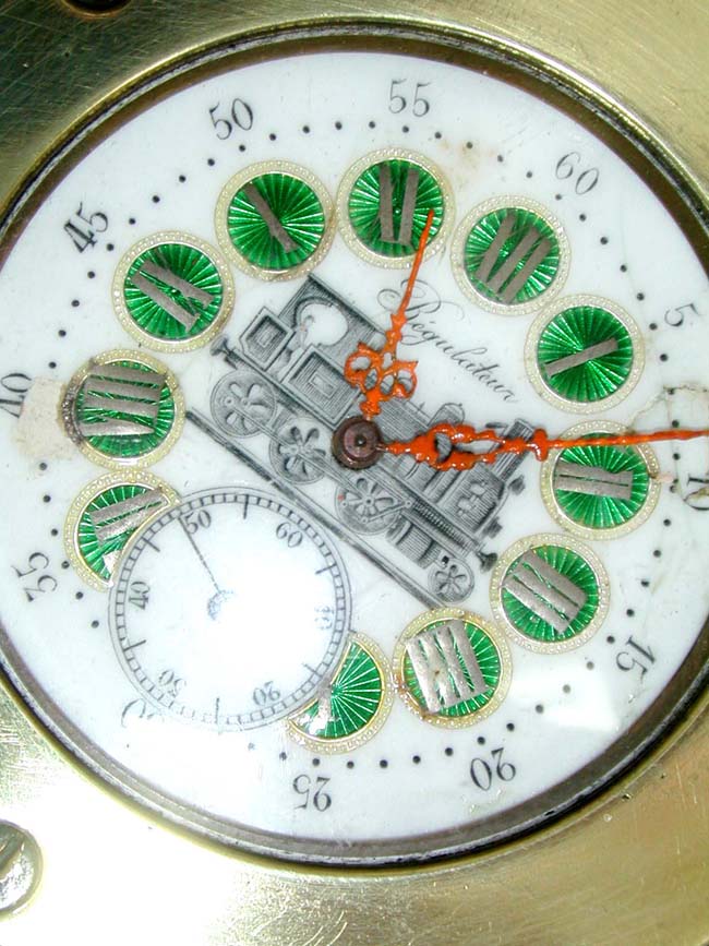 A Wonderful late 19th century French Railroad 'Stationmaster's' two day Chronometer — image 4