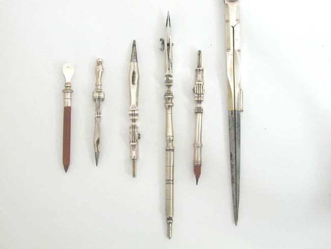 An Exceptionally Fine and Rare Silver Mounted Navigator's Instrument Set by James Long, Royal Exchange, London, circa 1780-1800. — image 7