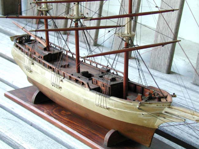 A Wonderful Sailor-Made Folk Art Ship Model circa 1880