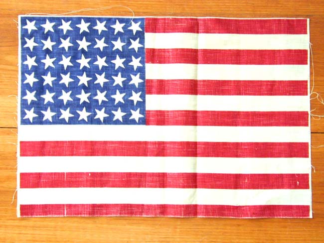 A Fine 42 Star Flag in the 'Dancing Star' formation circa 1890, now elegantly framed