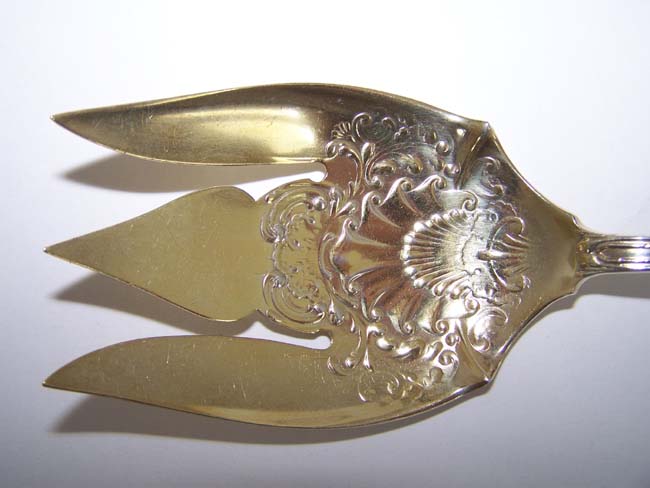 A Late 19th or early 20th century American Sterling Silver Serving Fork