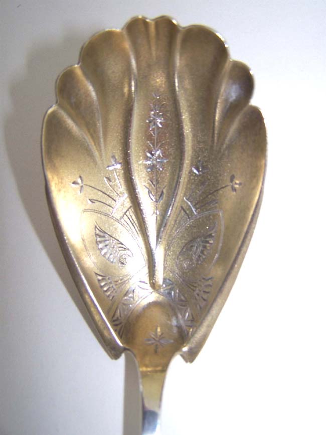 A Fine American Sterling Silver Serving Spoon by Seth P. Squire of New York City circa 1845-1853 — image 2