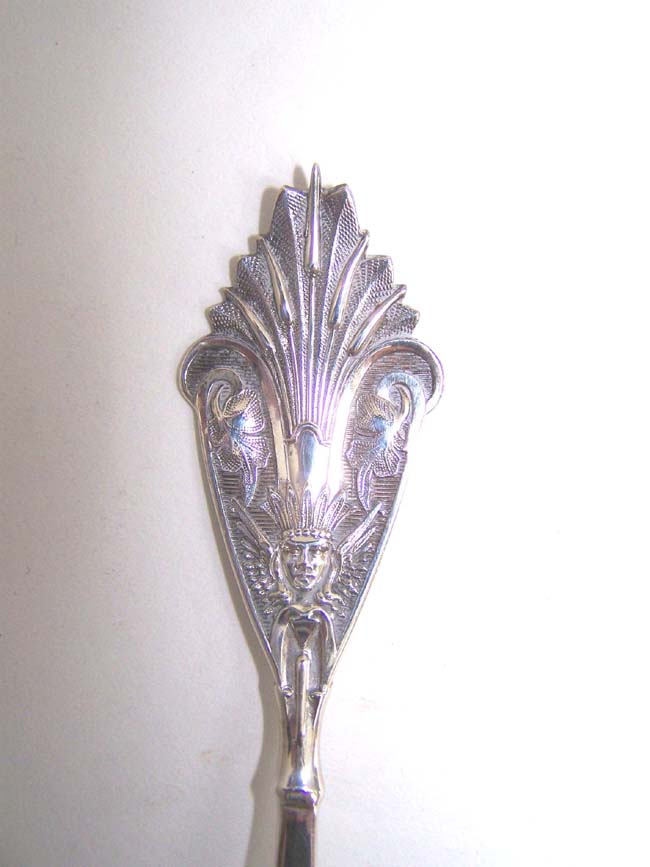 A Fine American Sterling Silver Serving Spoon by Seth P. Squire of New York City circa 1845-1853 — image 3