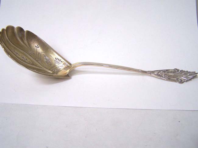 A Fine American Sterling Silver Serving Spoon by Seth P. Squire of New York City circa 1845-1853 — image 4