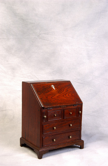 English George III period miniature slant-front desk c. 1790