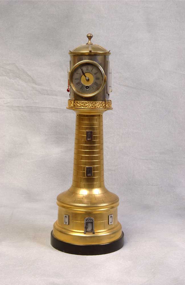 Lighthouse Clock and Barometer circa 1890