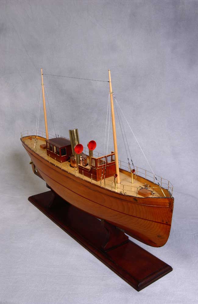 English Victorian Model of a Steam Launch circa 1890 — image 3
