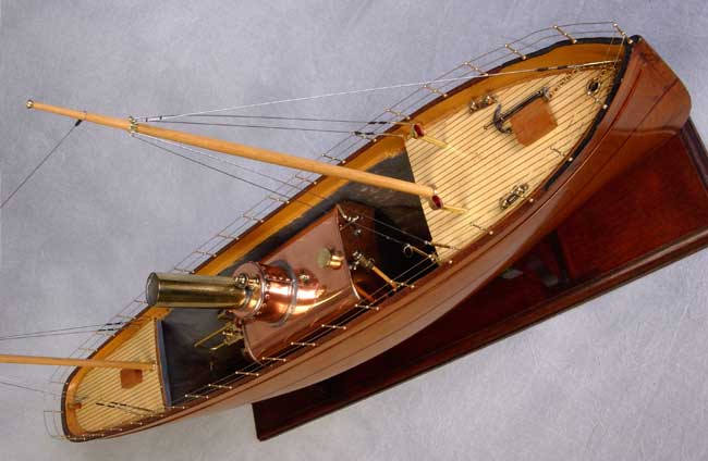 English Victorian Model of a Steam Launch circa 1890 — image 4