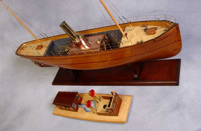 English Victorian Model of a Steam Launch circa 1890 — image 5