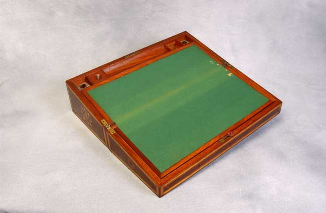 American Inlaid Fruitwood Writing Box circa 1850 — image 2