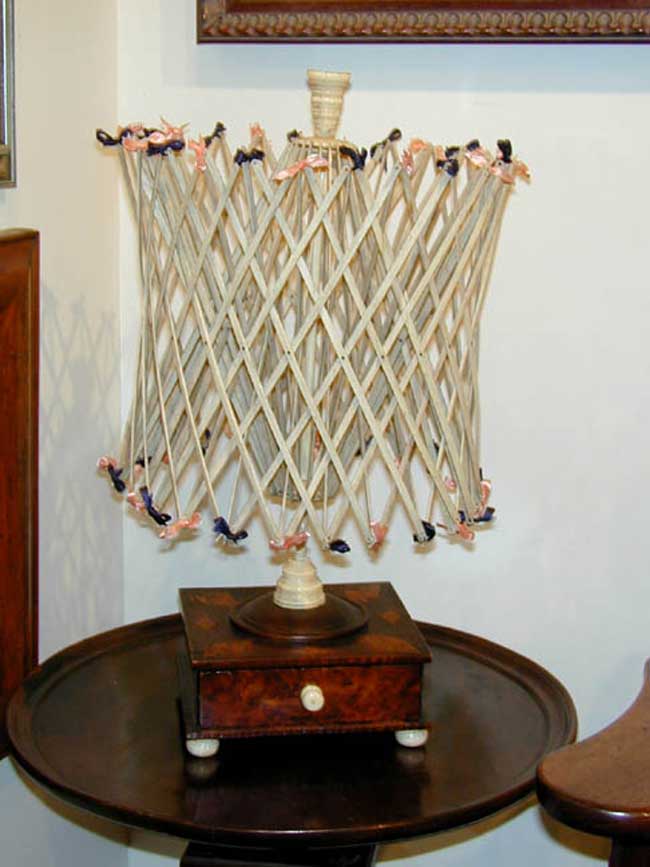 Whalebone Swift on One-Drawer Stand circa 1850