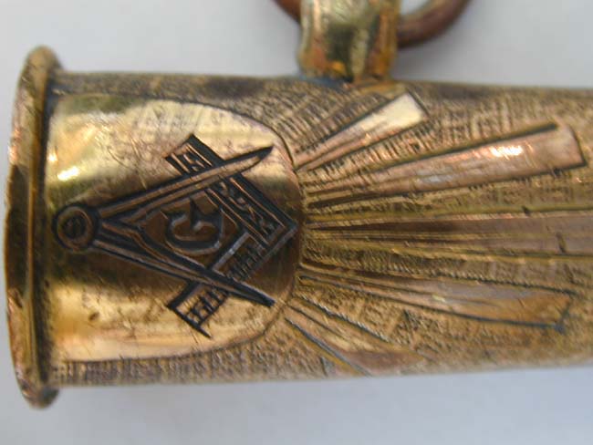 British Naval Officer's Dirk With Masonic Emblem and Inscribed "Priory Lodge 341, New Ross" circa 1880 — image 3
