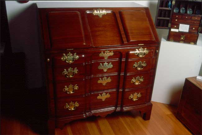 Rare Boston Blockfront Desk circa 1780