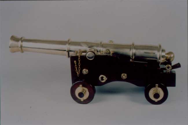 Pair of English Commemorative Scale Model Naval Cannons