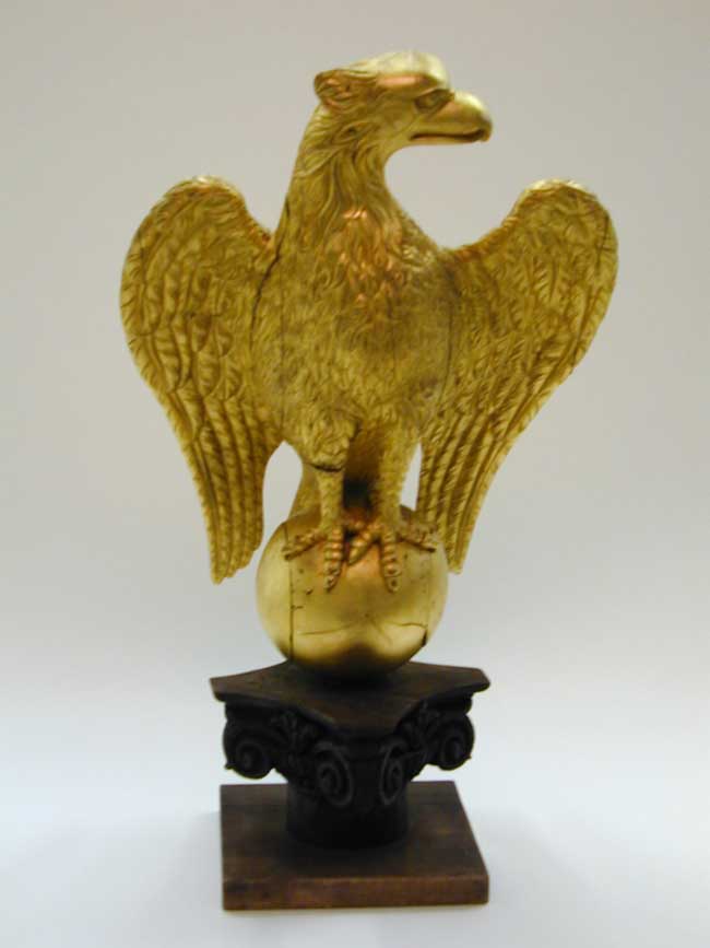 19th Century Gilt-Carved Wooden Eagle