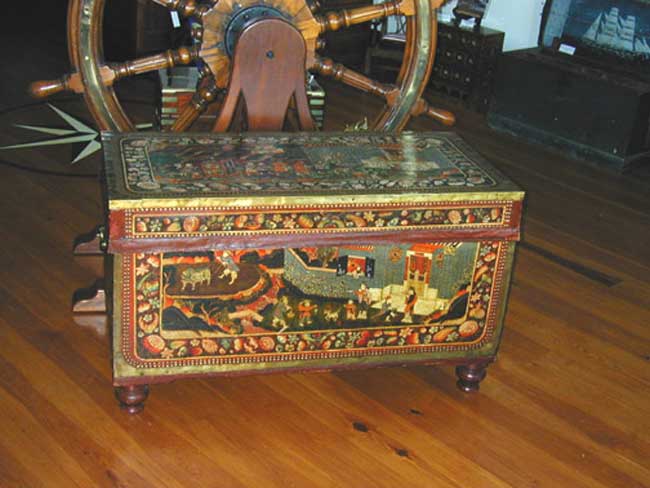 A Magnificent Early 19th Century Painted China Trade Trunk Circa 1830 — image 4