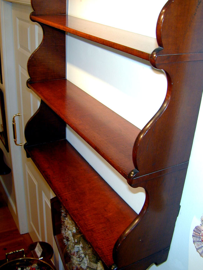 A Fine Set of 'Tigered" Mahogany Shelves Circa 1840 — image 3