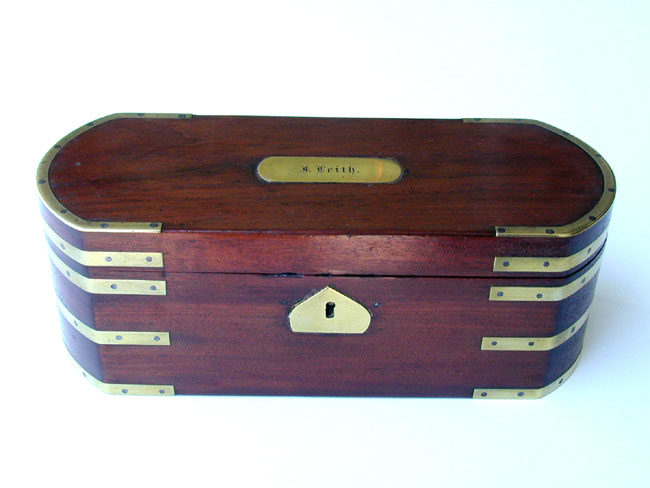 An Early 19th Century Brass Mounted Campaign Style Instrument Box