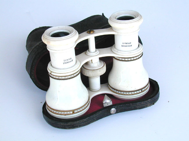 A Rare Pair of 19th Century Ivory Binoculars — image 2