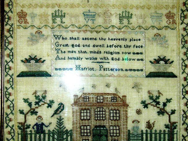 A Fine 18th Century English Schoolgirl Needlework Sampler — image 3