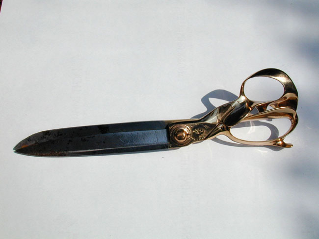 Fine Pair of English 19th Century Bell Metal Tailor's Shears