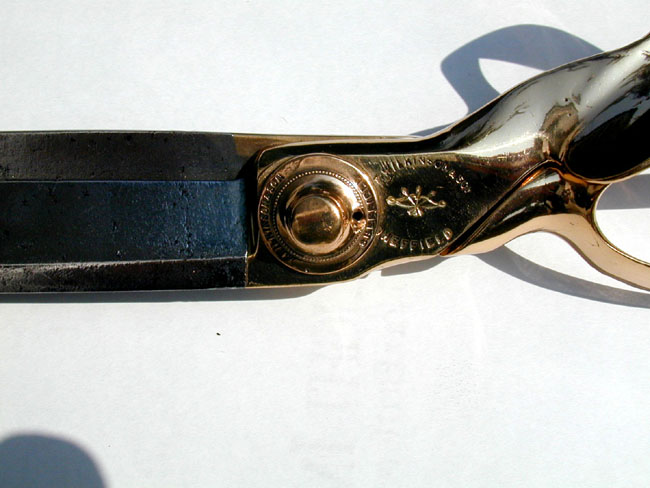 Fine Pair of English 19th Century Bell Metal Tailor's Shears — image 3