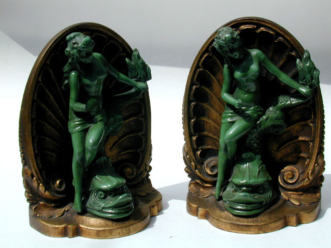 A Fine and Early Pair of Bradley and Hubbard Bookends Circa 1880. — image 3