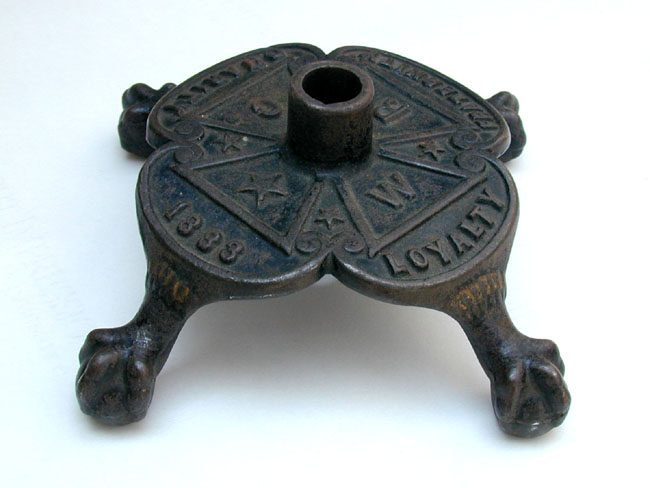 Women's Relief Corp Cast Iron Flag Stand Dated 1883