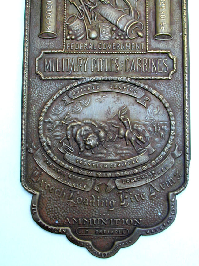 Sharps Rifle Company Brass Advertising Plate Circa 1875 — image 3