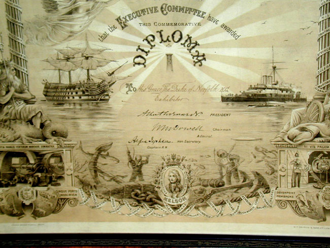 A Rare Victorian 'Commemorative Maritime Diploma' issued to the Duke of Norfolk in 1891 — image 2