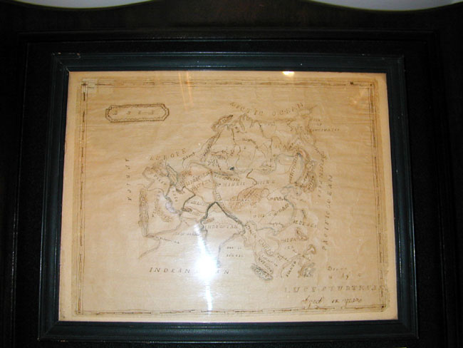 Two Schoolgirl Maps by Lucy Sturtevant Circa 1839-1840 along with an Ambrotype photo of her circa 1859. — image 3