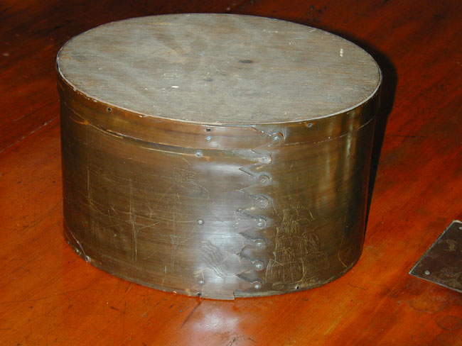 A 19th Century Scrimshawed Baleen Ditty Box Circa 1850 — image 2
