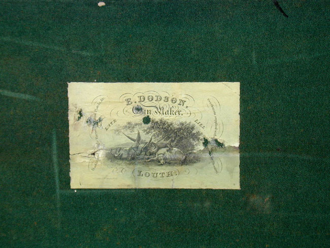 Brass Bound Oak Double Gun Box on Stand Circa 1860 — image 3