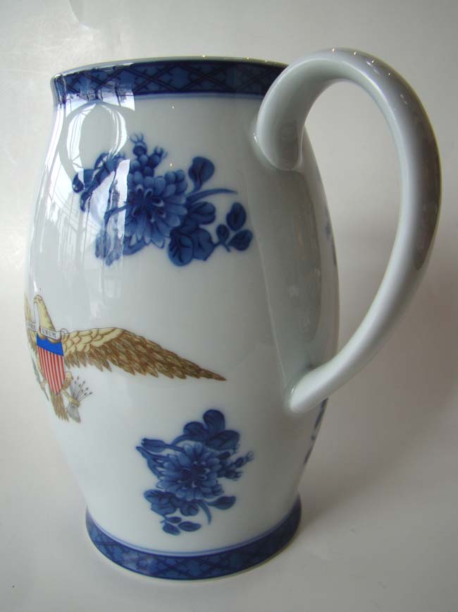 Chinese Export "style" pitcher made for the Diplomatic Reception Rooms, Dept of State, by Mottahedeh — image 2