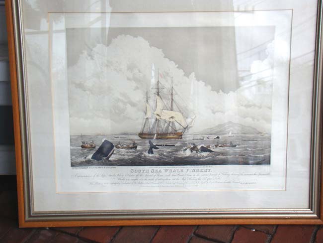 A wonderful hand colored engraving entitled "South Sea Whale Fishery" published in London Jan. 1, 1825 — image 3