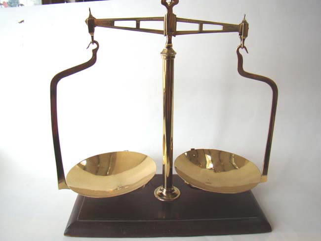 A late 19th century set of scales made by W. H. Gardner, London